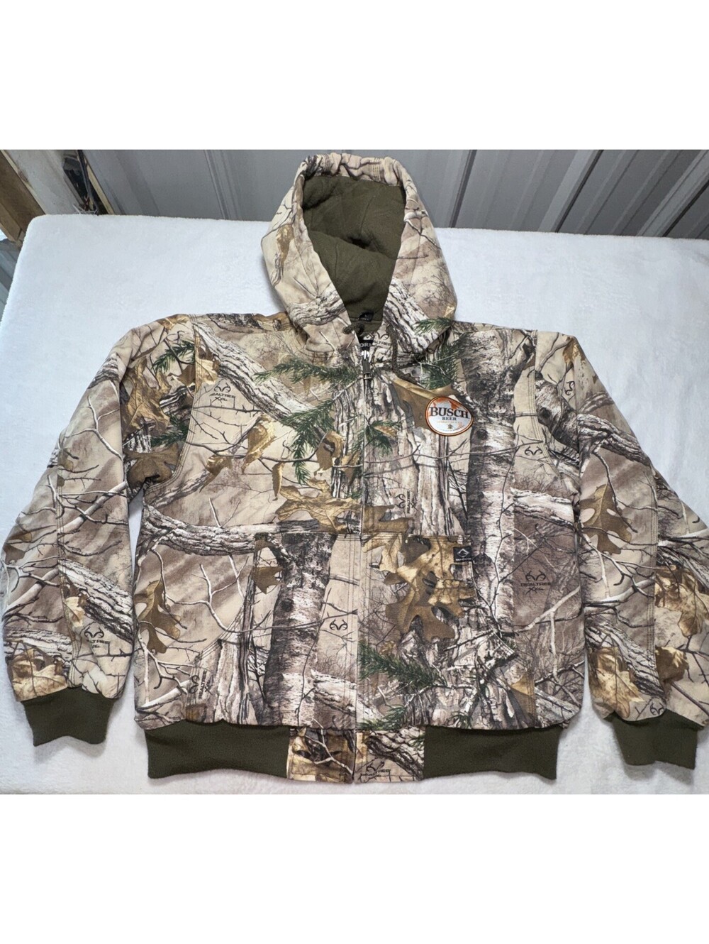 Busch Beer DRI-DUCK Realtree Heavy Duty Canvas Jacket Size L